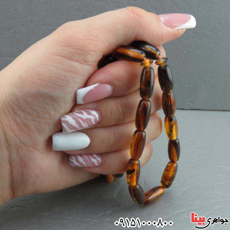 تسبیح کهربا 33 دانه ای درشت بسیار خاص _کد:32575