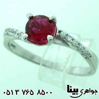انگشتر ابسیدین زنانه کلاسیک طرح ایتالیایی هشت