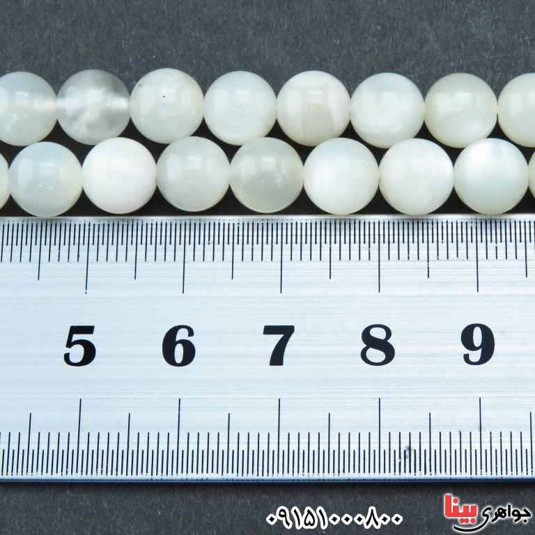 تسبیح سنگ ماه (مون استون) 33 دانه ای سنگین بسیار زیبا _کد:32653