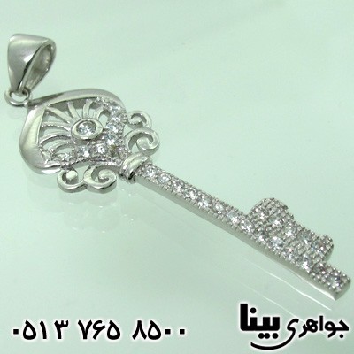گردنبند نقره طرح کلید