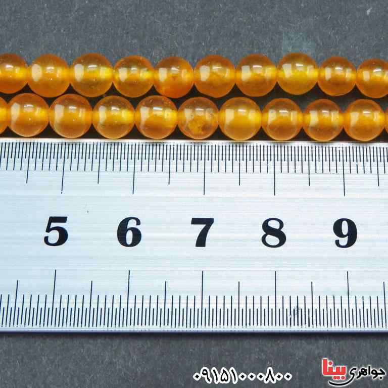 تسبیح عقیق زرد 101 دانه ای سنگین و خوشرنگ _کد:32660