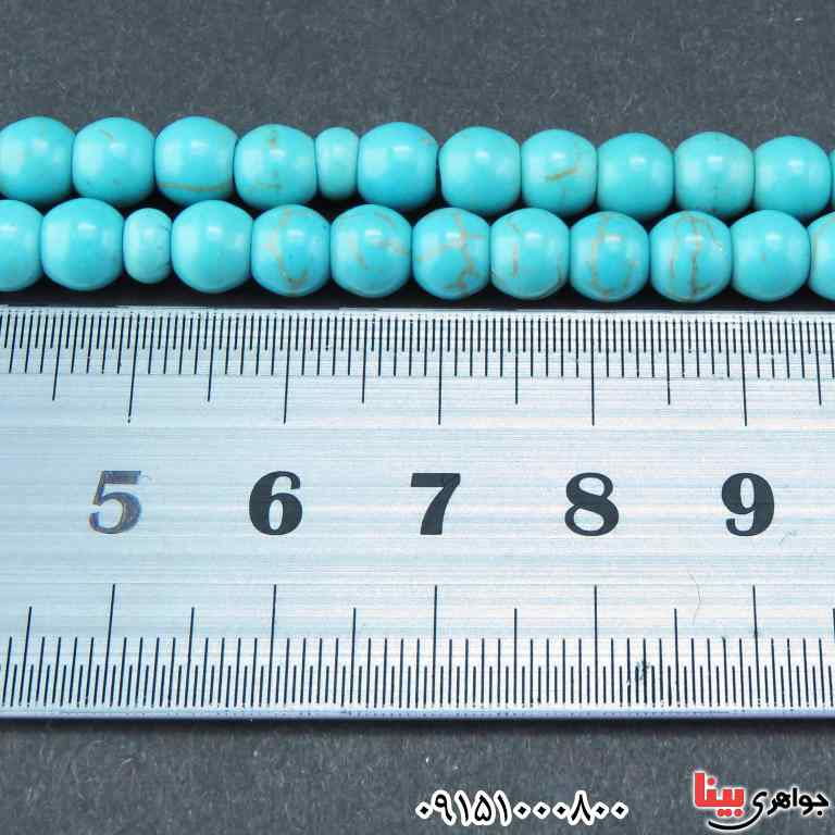 تسبیح فیروزه صنعتی 101 دانه ای سنگین و زیبا _کد:32664