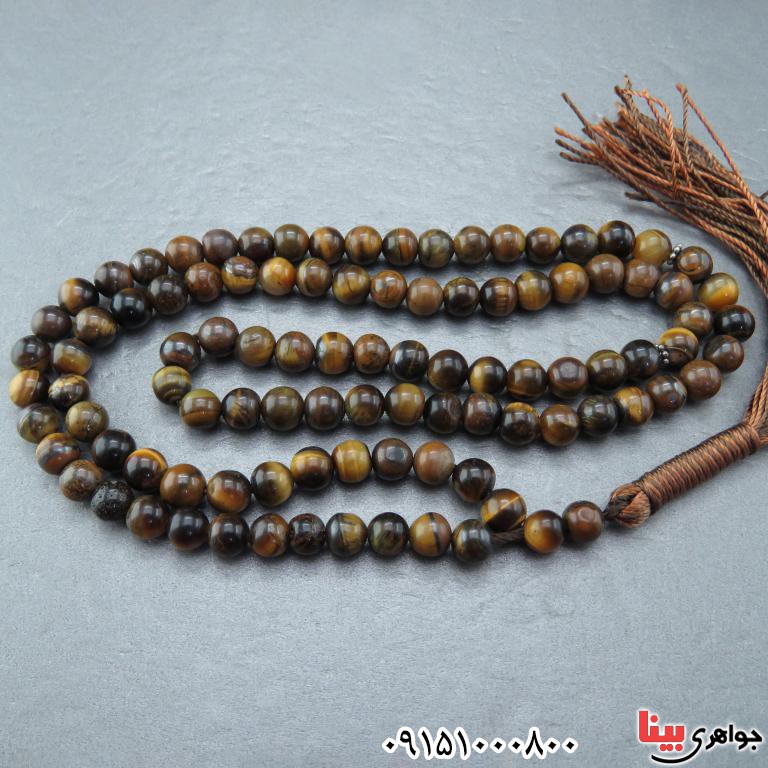 تسبیح چشم ببر 101 دانه ای سنگین خاص و زیبا _کد:32692
