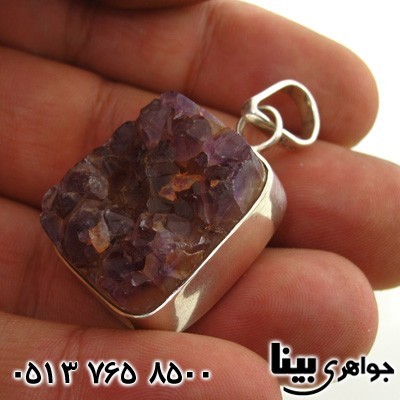 گردنبند آمتیست راف فاخر درشت