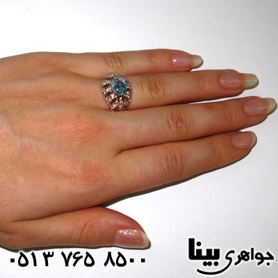 انگشتر اوپال زنانه موزائیکی
