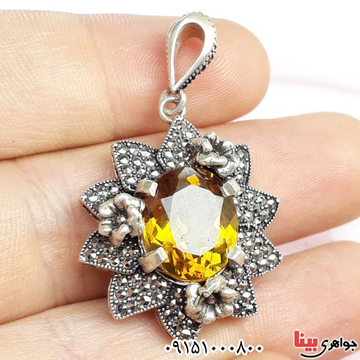 گردنبند الکساندریت مارکازیتی بسیار خوشرنگ و زیبا زنانه گردنبند الکساندریت مارکازیتی بسیار خوشرنگ و زیبا زنانه