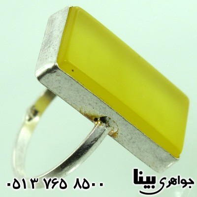 انگشتر عقیق شرف الشمس زنانه مستطیلی