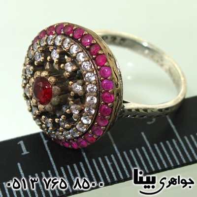 انگشتر جید زنانه عثمانی دایره ای