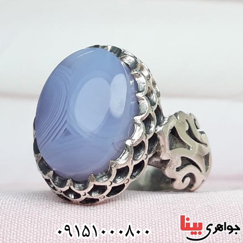انگشتر عقیق یمنی کبود خوشرنگ و خاص زیبا انگشتر عقیق یمنی کبود خوشرنگ و خاص زیبا