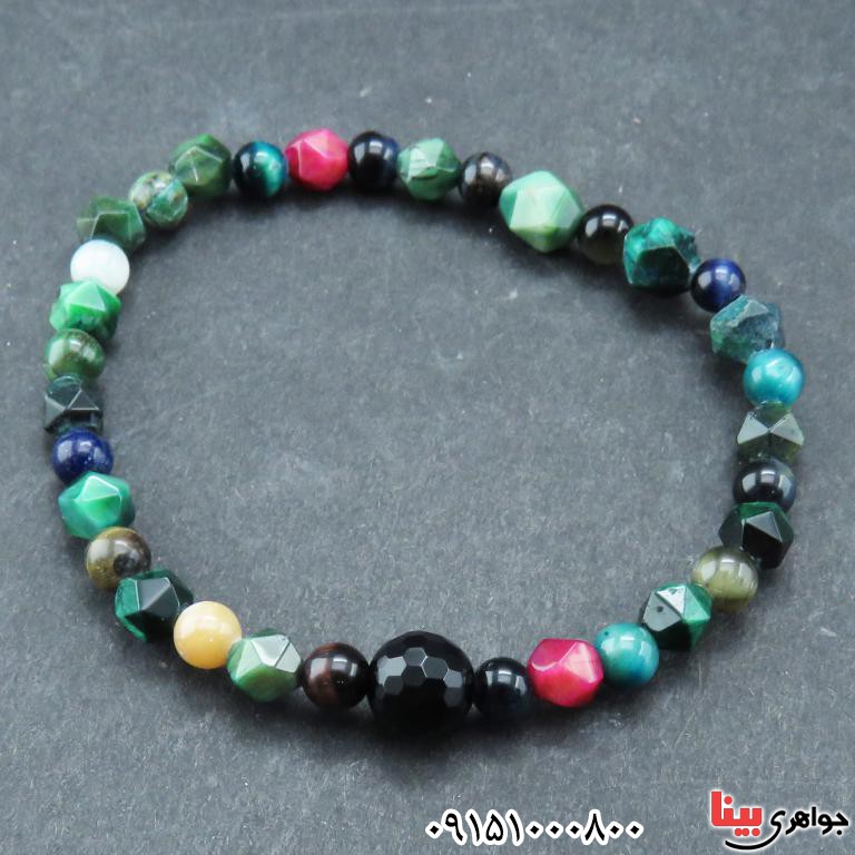 دستبند چند جواهر میکس چاکرا درمانی و شیک _کد:32981 دستبند چند جواهر میکس چاکرا درمانی و شیک _کد:32981