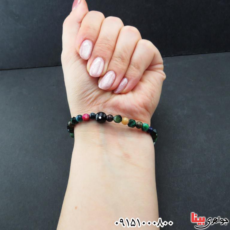 دستبند چند جواهر میکس چاکرا درمانی و شیک _کد:32981 دستبند چند جواهر میکس چاکرا درمانی و شیک _کد:32981