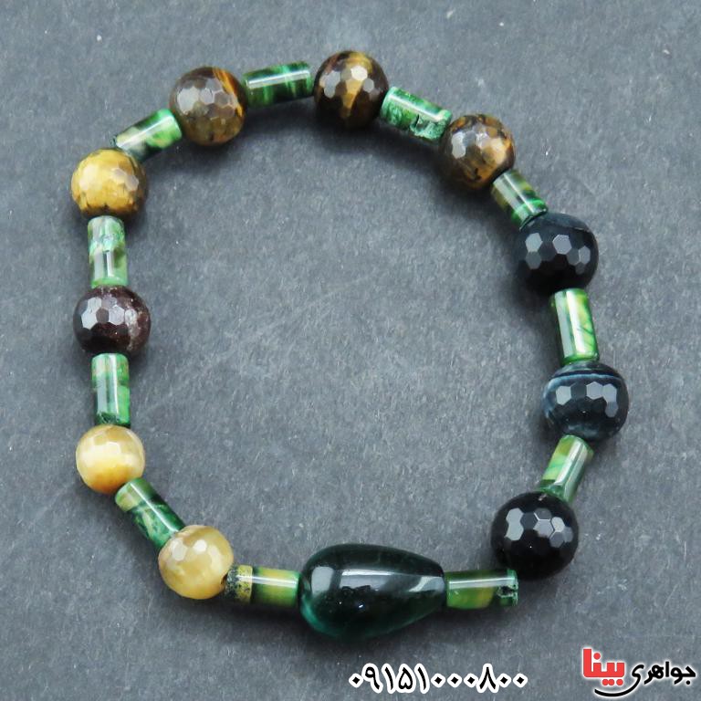 دستبند چشم ببر میکس بسیار زیبا و شیک _کد:32983 دستبند چشم ببر میکس بسیار زیبا و شیک _کد:32983