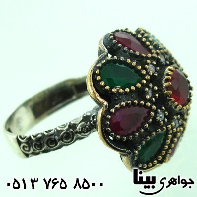 انگشتر جید زنانه عثمانی گل