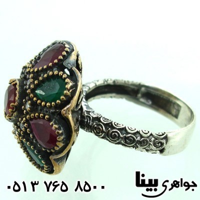 انگشتر جید زنانه عثمانی گل