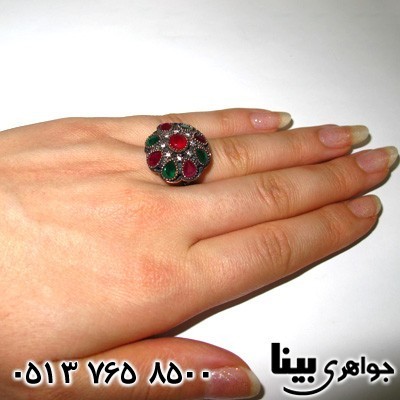 انگشتر جید زنانه عثمانی گل