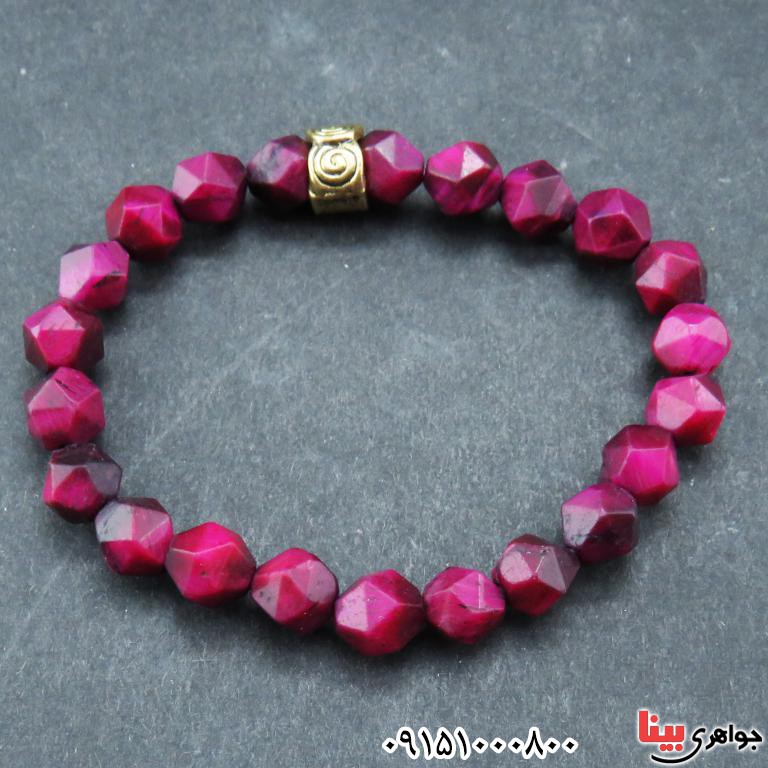 دستبند چشم ببر صورتی بسیار زیبا و شیک _کد:32990 دستبند چشم ببر صورتی بسیار زیبا و شیک _کد:32990