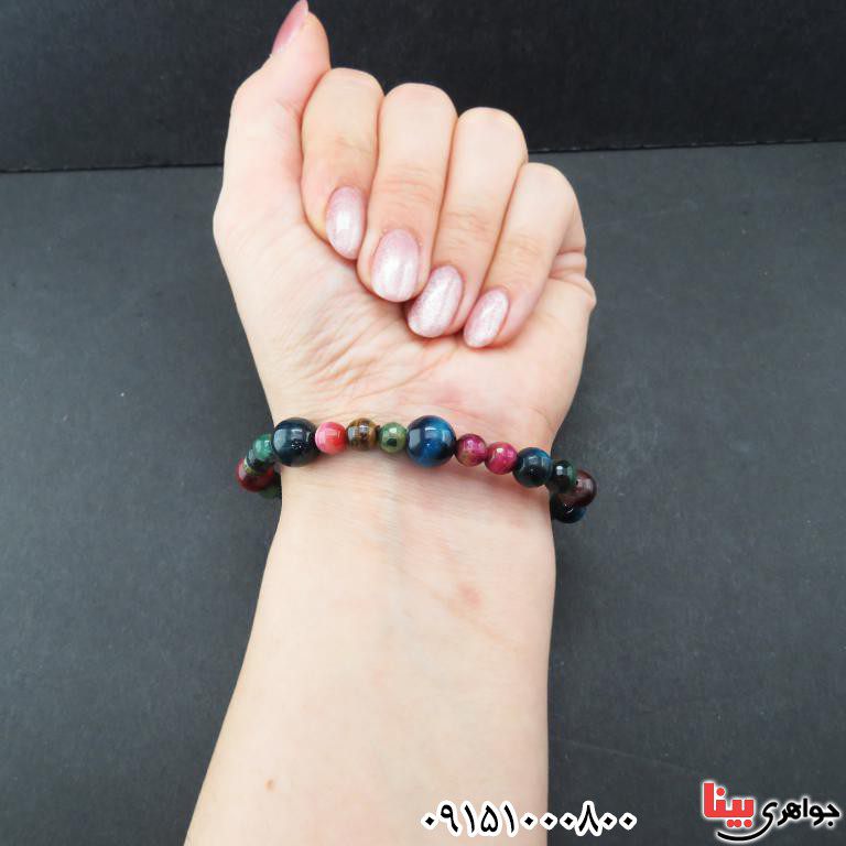 دستبند چشم ببر میکس بسیار شیک و خاص _کد:33021 دستبند چشم ببر میکس بسیار شیک و خاص _کد:33021