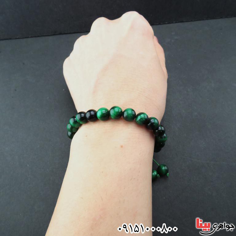 دستبند چشم ببر سبز بسیار خوشرنگ و شیک _کد:33029 دستبند چشم ببر سبز بسیار خوشرنگ و شیک _کد:33029