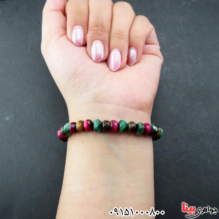 دستبند چشم ببر میکس درشت بسیار خاص و شیک _کد:33030 دستبند چشم ببر میکس درشت بسیار خاص و شیک _کد:33030