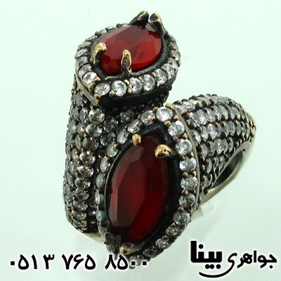 انگشتر جید زنانه دونگین قرمز