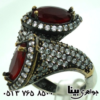 انگشتر جید زنانه دونگین قرمز
