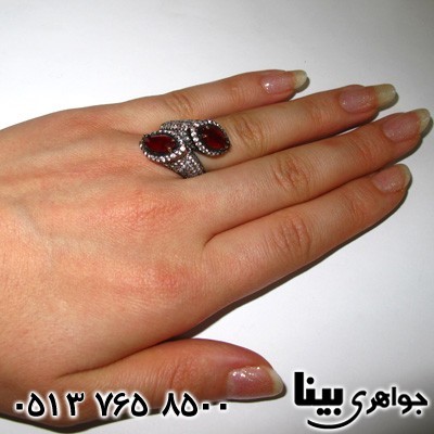 انگشتر جید زنانه دونگین قرمز