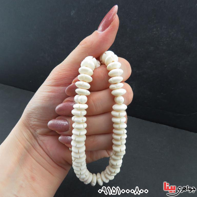 تسبیح استخوان 101 دانه ای درشت بسیار زیبا و خاص _کد:33102