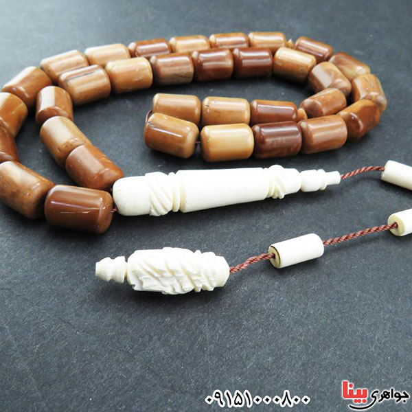 تسبیح کشکول (کوک) و استخوان 33 دانه ای زیبا و درشت _کد:33150