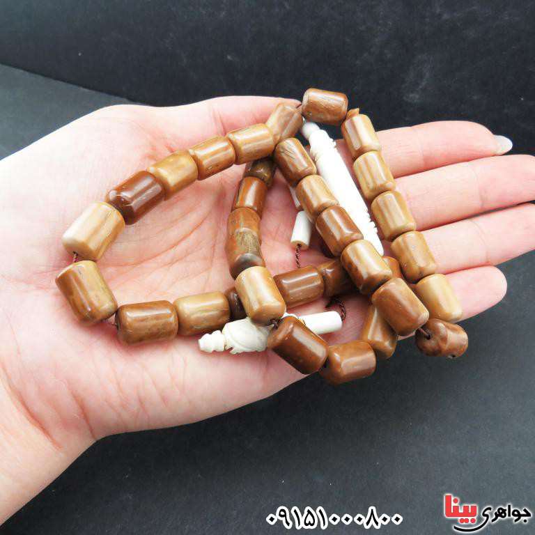 تسبیح کشکول (کوک) و استخوان 33 دانه ای زیبا و درشت _کد:33150