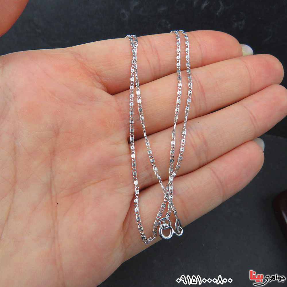 زنجیر نقره 50 سانتی بسیار زیبا _کد:33346