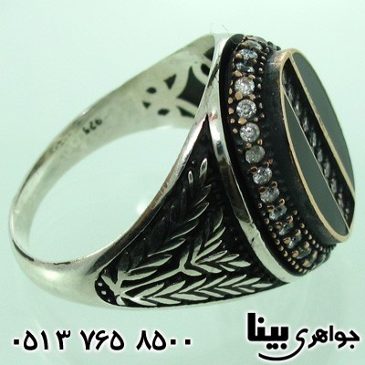 انگشتر نقره مردانه طرح میکرو