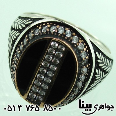 انگشتر نقره مردانه طرح میکرو