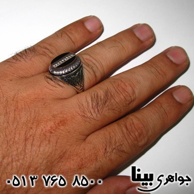 انگشتر نقره مردانه طرح میکرو