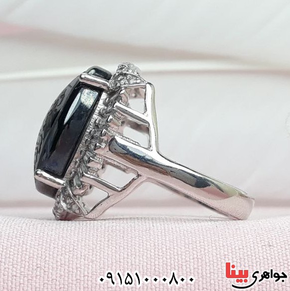 انگشتر حدید با حکاکی هفت جلاله بسیار زیبا _کد:33438
