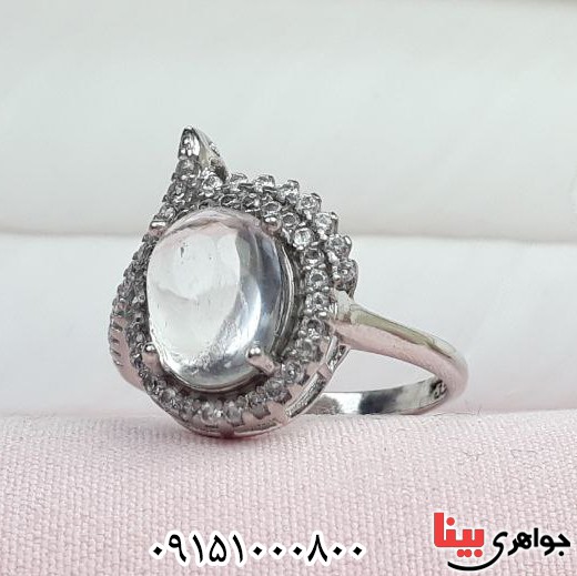انگشتر در نجف رودیوم بسیار خاص و شیک زنانه _کد:33450