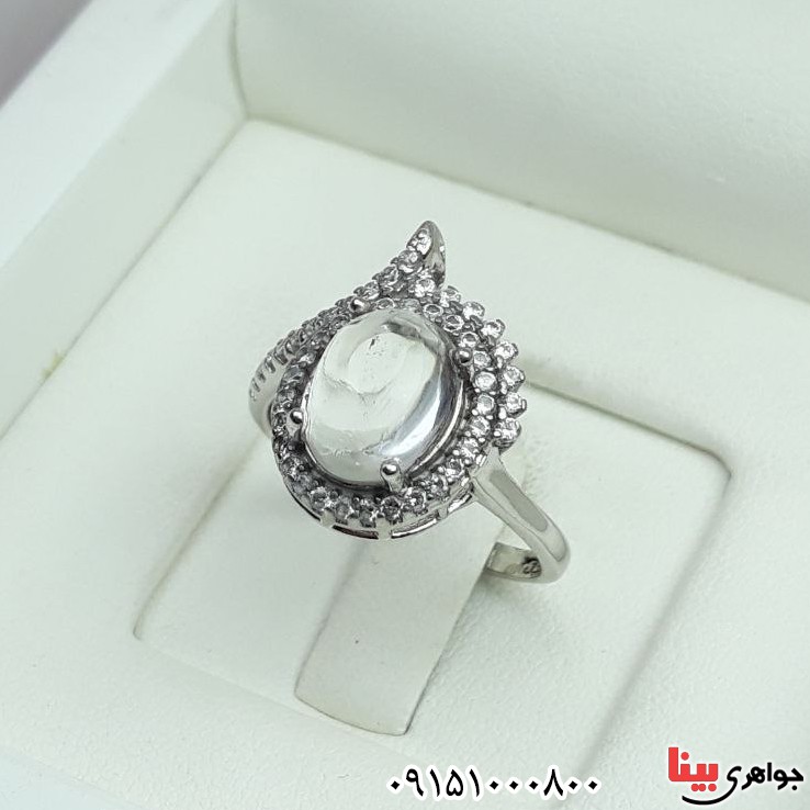 انگشتر در نجف رودیوم بسیار خاص و شیک زنانه _کد:33450