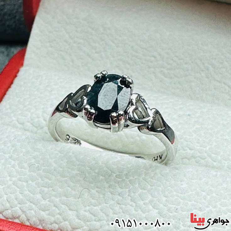 انگشتر یاقوت کبود آفریقایی بسیار شیک و خاص _کد:33462