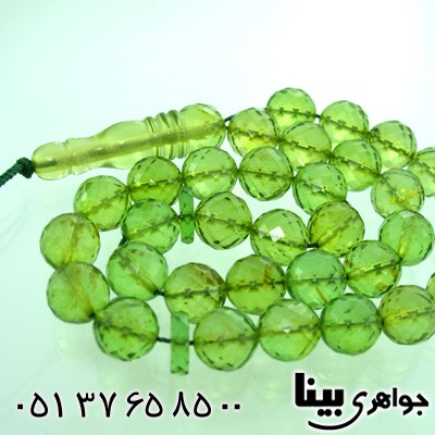 تسبیح کهربا سبز تراش لیتوانی درجه یک