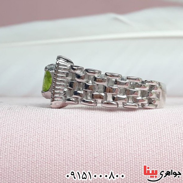 انگشتر زبرجد رودیوم خاص و زیبا _کد:33491