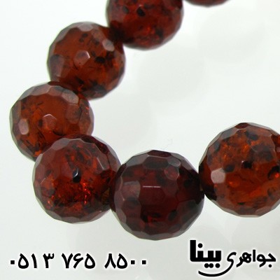 دستبند کهربا صنعتی تراش درشت