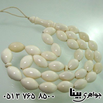 تسبیح عاج فیل ساده دانه هلی درشت