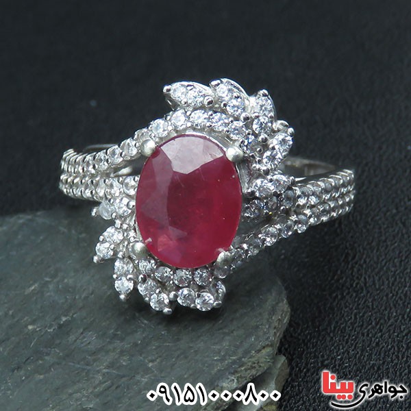 انگشتر یاقوت سرخ بسیار بسیار چشم نواز _کد:33662