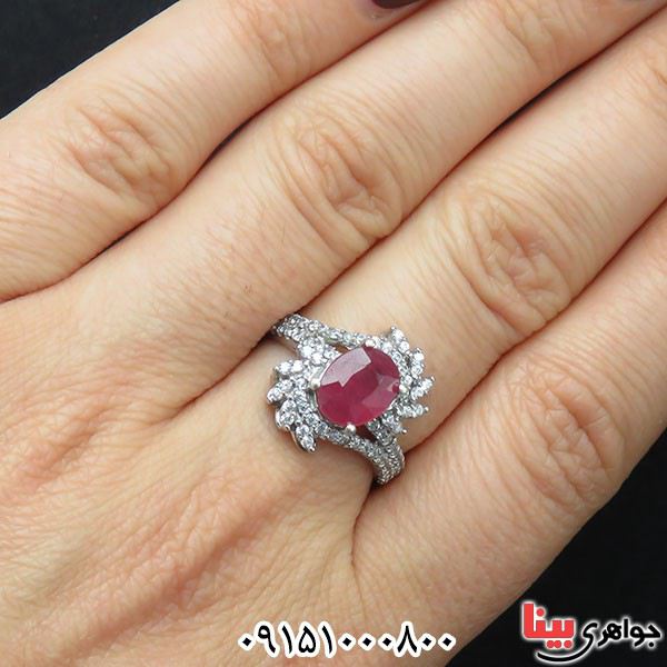 انگشتر یاقوت سرخ بسیار بسیار چشم نواز _کد:33662