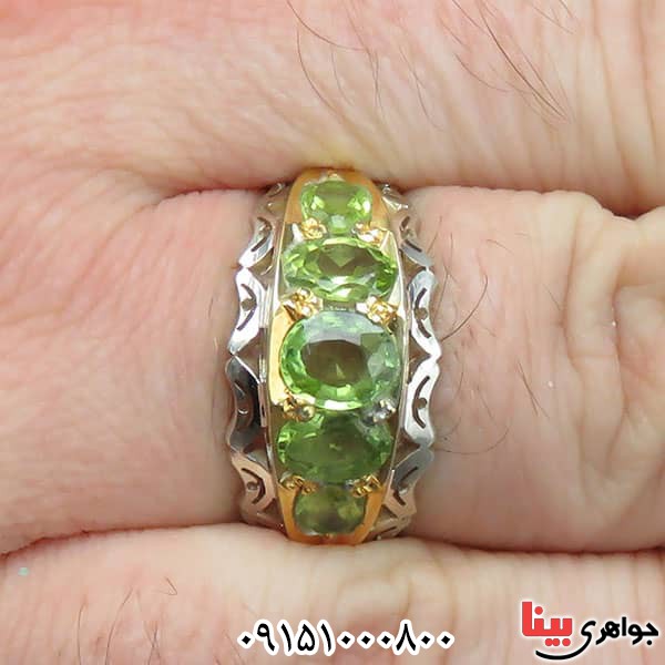 انگشتر زبرجد بسیار خوشرنگ و فاخر _کد:33700