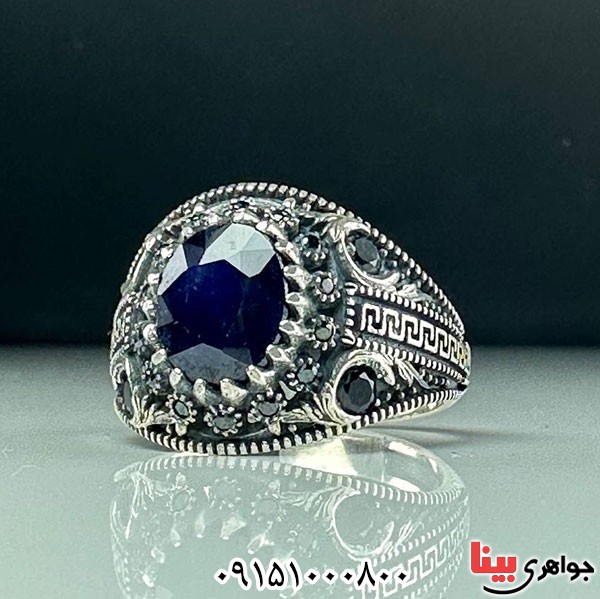 انگشتر یاقوت کبود آفریقایی بسیار خاص _کد:33721