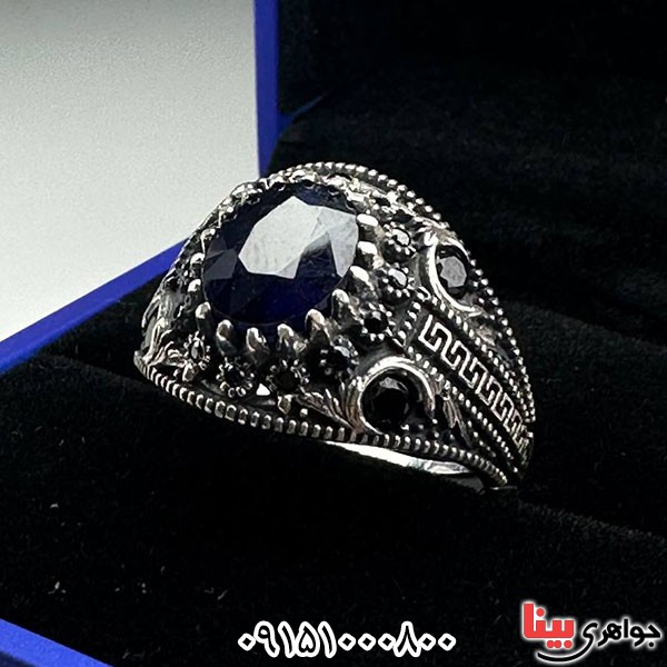انگشتر یاقوت کبود آفریقایی بسیار خاص _کد:33721