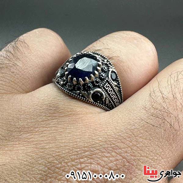 انگشتر یاقوت کبود آفریقایی بسیار خاص _کد:33721