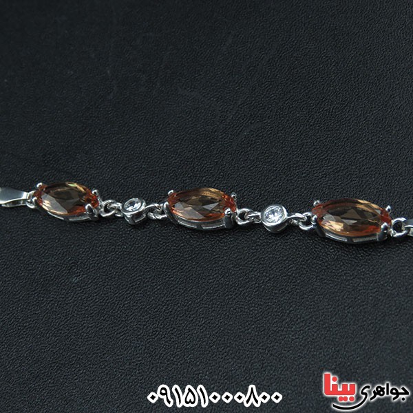 دستبند الکساندریت بسیار خوشرنگ چشم نواز و زیبا _کد:33744