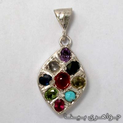 گردنبند چند جواهر لوزی