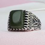 انگشتر یشم یمنی بسیار خاص و شکیل _کد:33830